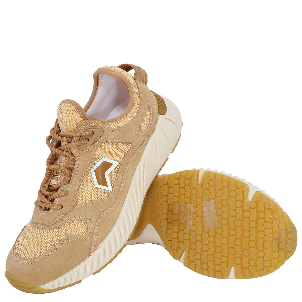 Isabel Marant Ewie Спортивные кожаные кроссовки - Охра, Ochre — фото 2