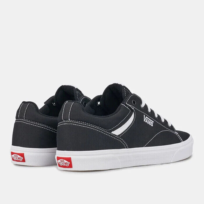 Мужские кроссовки Vans Seldan черно-белые текстильные для скейтбординга — фото 3