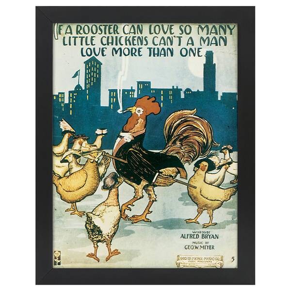 

Рамка для фотографий LegendArte If A Rooster Can Love…, черный