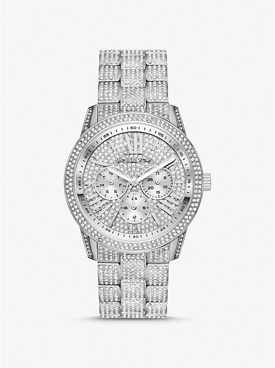 

Крупные часы Brynn Pavé серебристого тона Michael Kors, серебряный