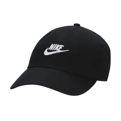 

Бейсболка Nike Club Unstructured Futura Wash Cap, черный/белый