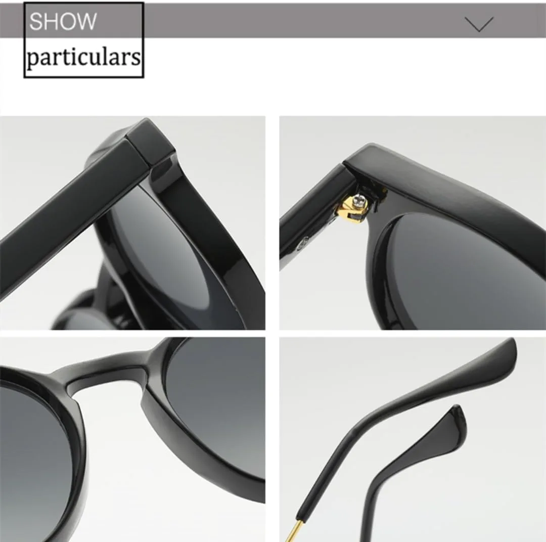 

Ретро круглые солнцезащитные очки для женщин и мужчин, прозрачные женские солнцезащитные очки для мужчин с защитой от УФ-излучения UV400 SZVVBKK, C2 Brown Brown