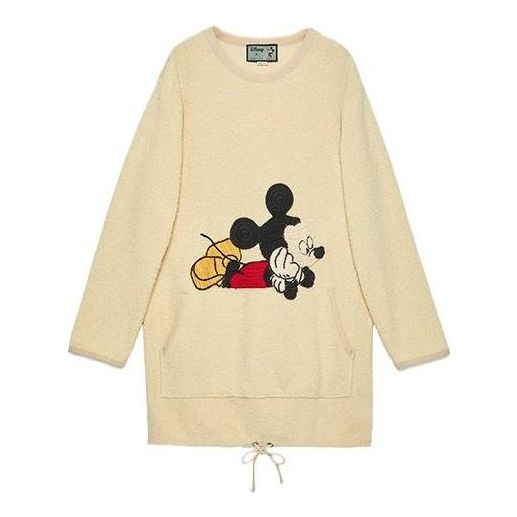 

Платье (WMNS) Gucci x Disney Cotton Crew Neck Dress 'Beige'