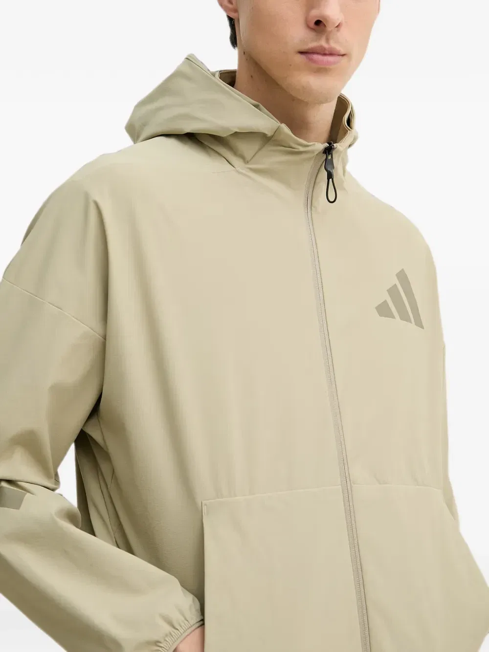 Бомбер Z.N.E Adidas, бежевый — фото 4