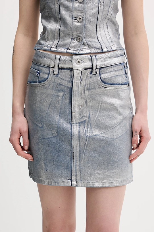 

Джинсовая юбка Karl Lagerfeld Jeans, серебряный