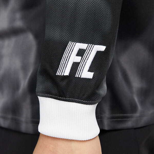 Футболка с длинными рукавами с надписью dir fit fc Nike, черный — фото 4