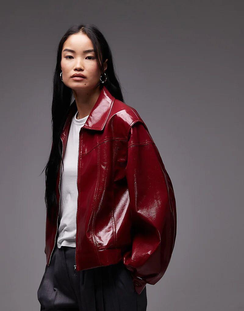 

Куртка-бомбер LAAGAM Cupido красного цвета