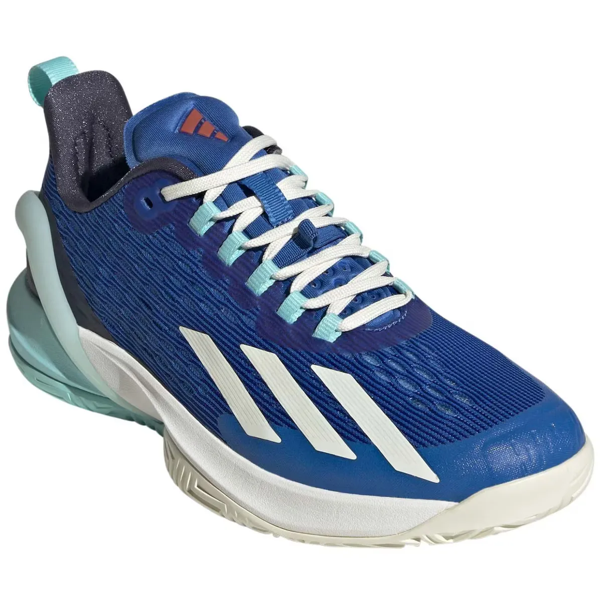 Женские теннисные кроссовки Adidas ADIZERO CYBERSONIC, синий/белый — фото 4
