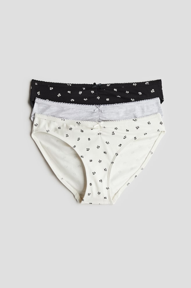 

Упаковка из 3 хлопковых трусов H&M, мультиколор