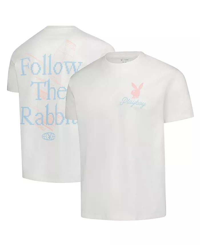 

Мужская белая футболка Playboy Follow The Rabbit Lids