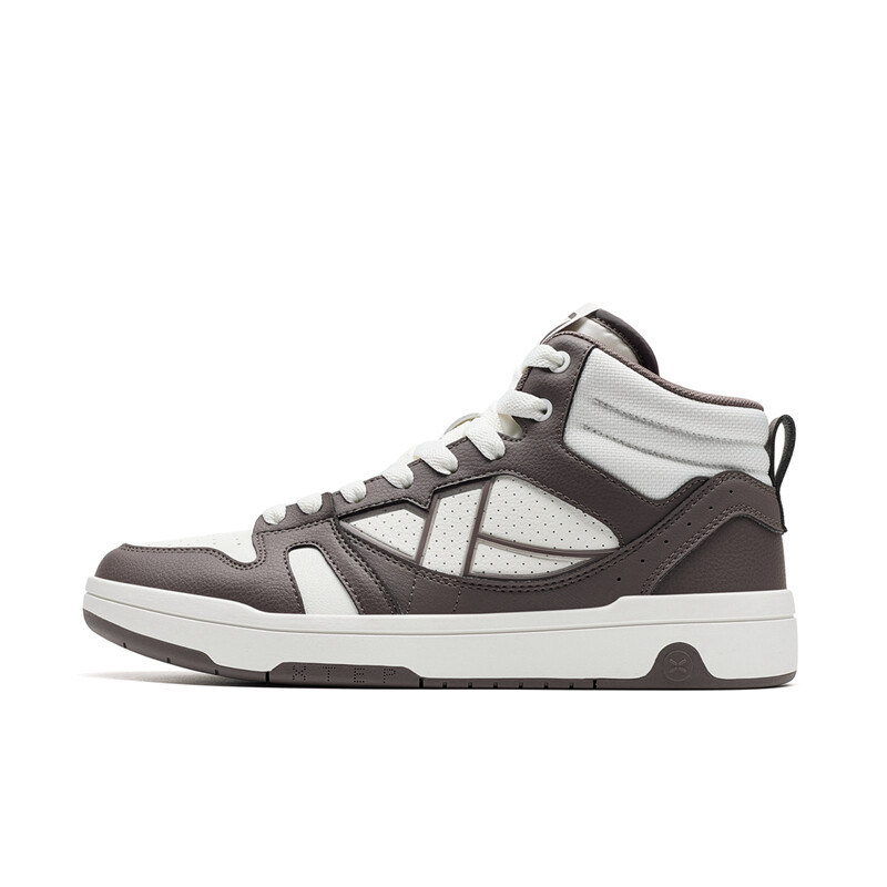 

Кроссовки XTEP MAXX LITE Skateboarding Shoes Men High-top White Sail / Sinking Sandalwood Brown, белый