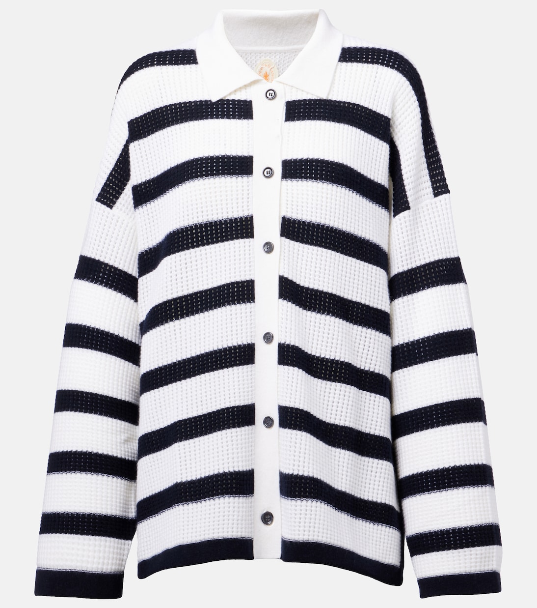 

Полосатый кашемировый кардиган Jardin des Orangers, White Navy