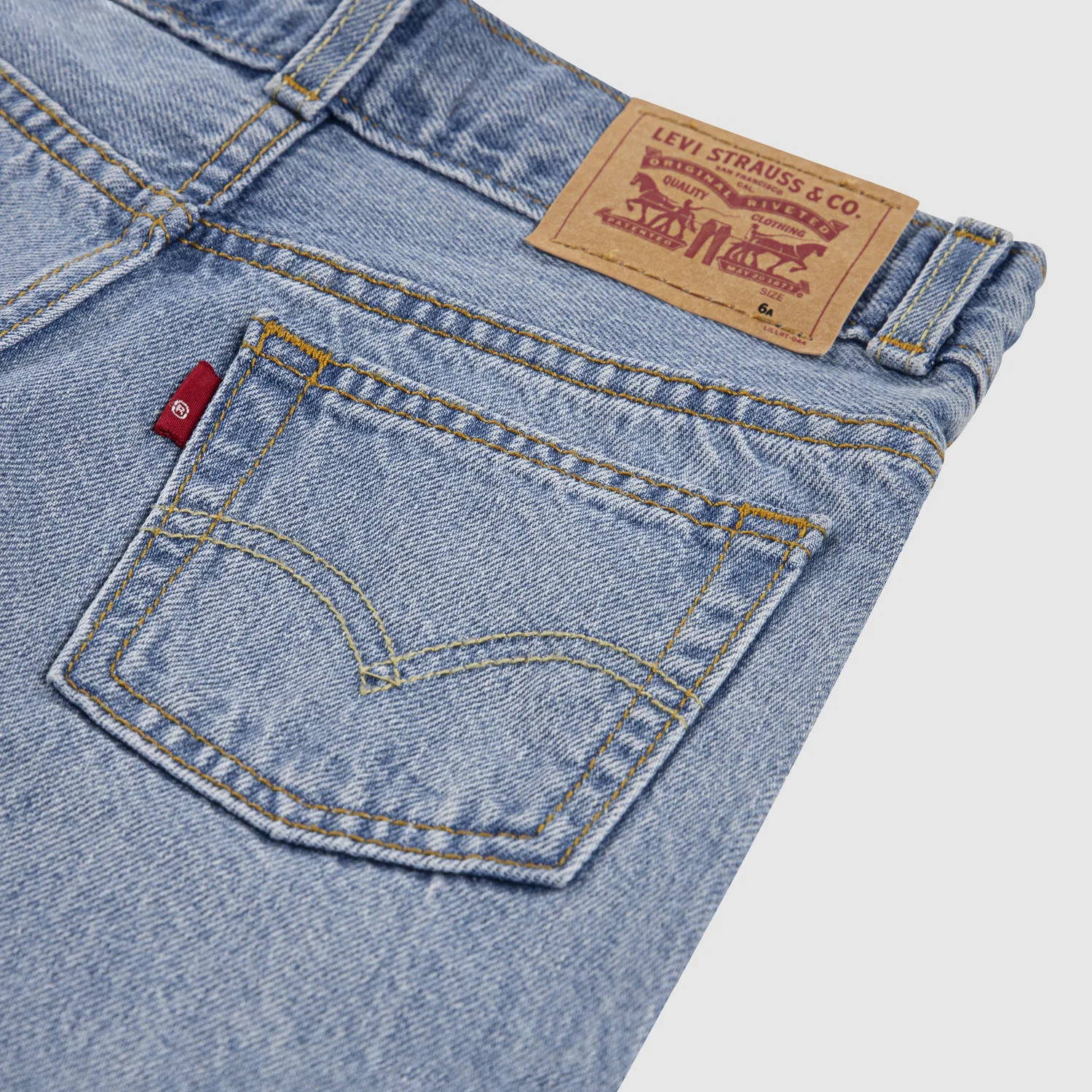Шорты для скейтбординга, для мальчиков 4-7 лет Levi's, Light Wash — фото 4