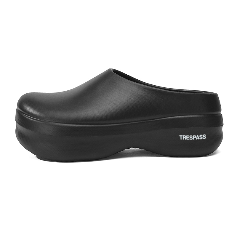 

TRESPASS Скользоустойчивые закрытые тапочки унисекс черные, цвет Black