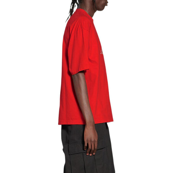 Футболка qixi crest t-shirt medium fit 'red' Balenciaga, красный — фото 4