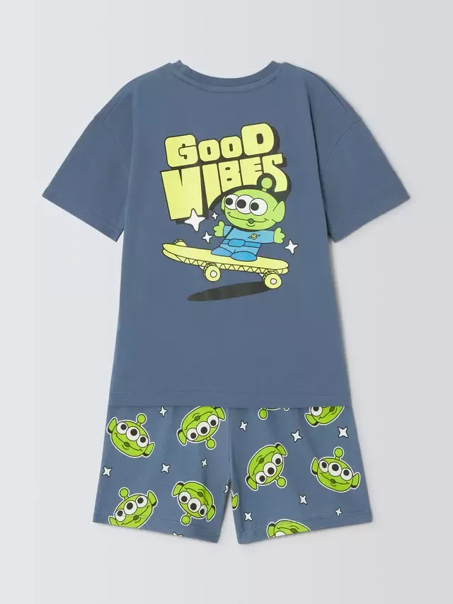 Детский короткий пижамный комплект Disney Pixar Cotton Toy Story, винтажный, цвет индиго Brand Threads — фото 4