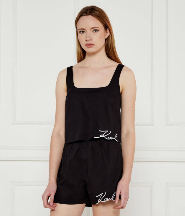 

Футболки Cropped fit Karl Lagerfeld, черный