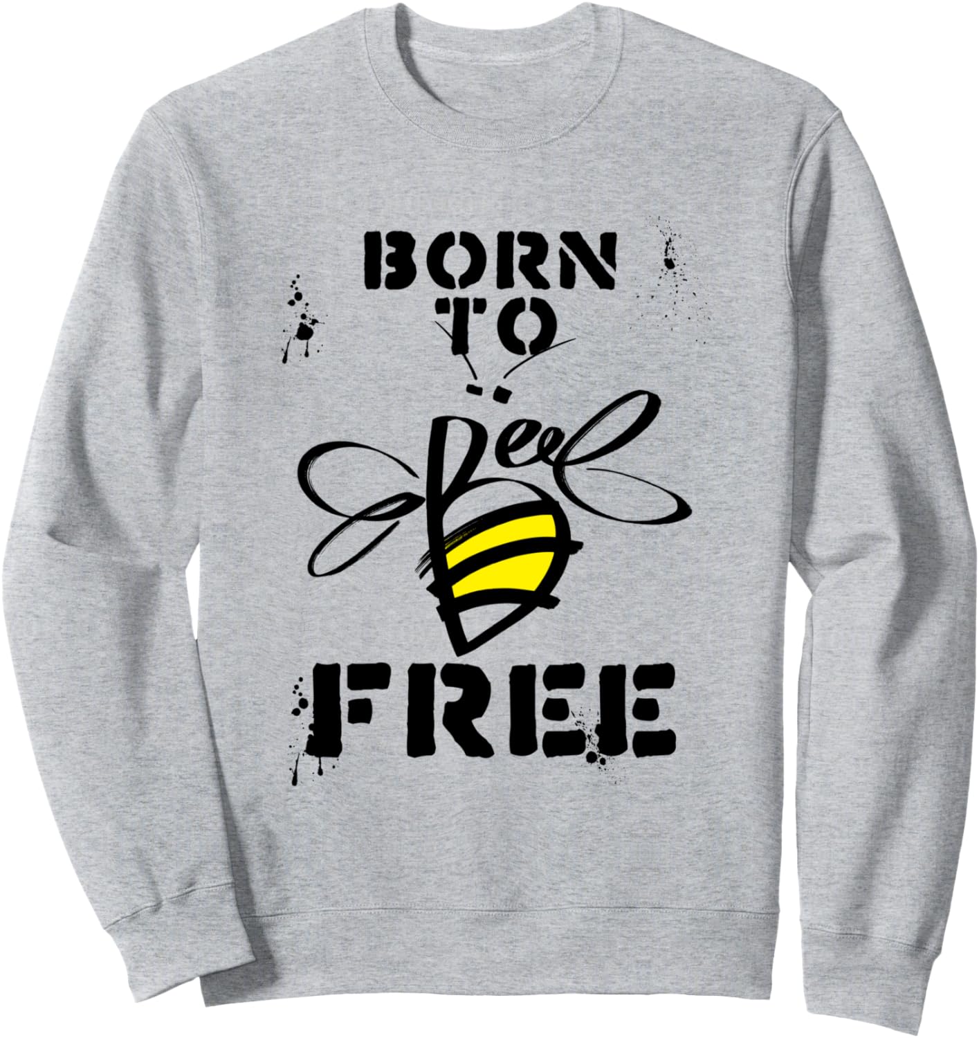 

Толстовка с оригинальными цитатами «Рожденные быть свободными», кроссовки с крутым дизайном Bahaa'S Tee, серый