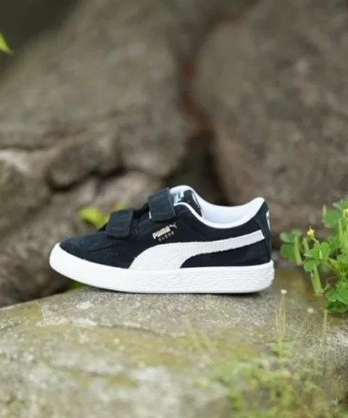 Детские кроссовки PUMA Suede Classic XXI V сине-белые — фото 3