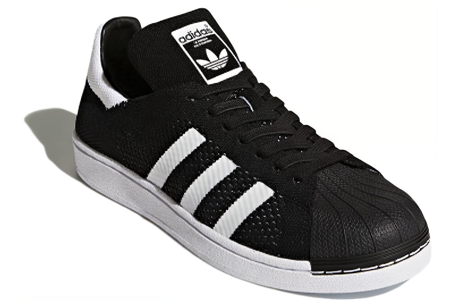 Кроссовки Adidas Originals Originals Superstar Primeknit 'Black White' — фото 2