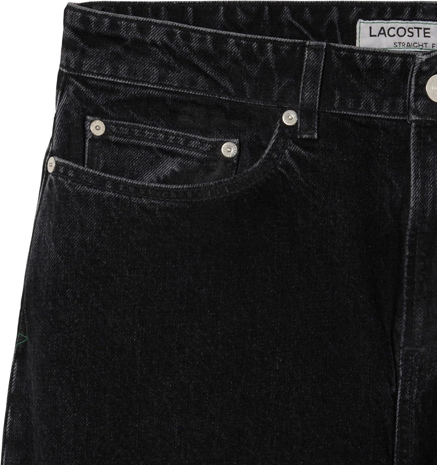 Lacoste мужские джинсы Five Pocket Straight Cut Indigo, Black Washed — фото 2