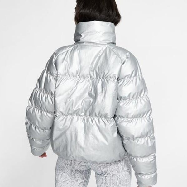 Куртка as w sportswear syn fill jacket stm shne Nike, серебряный — фото 3