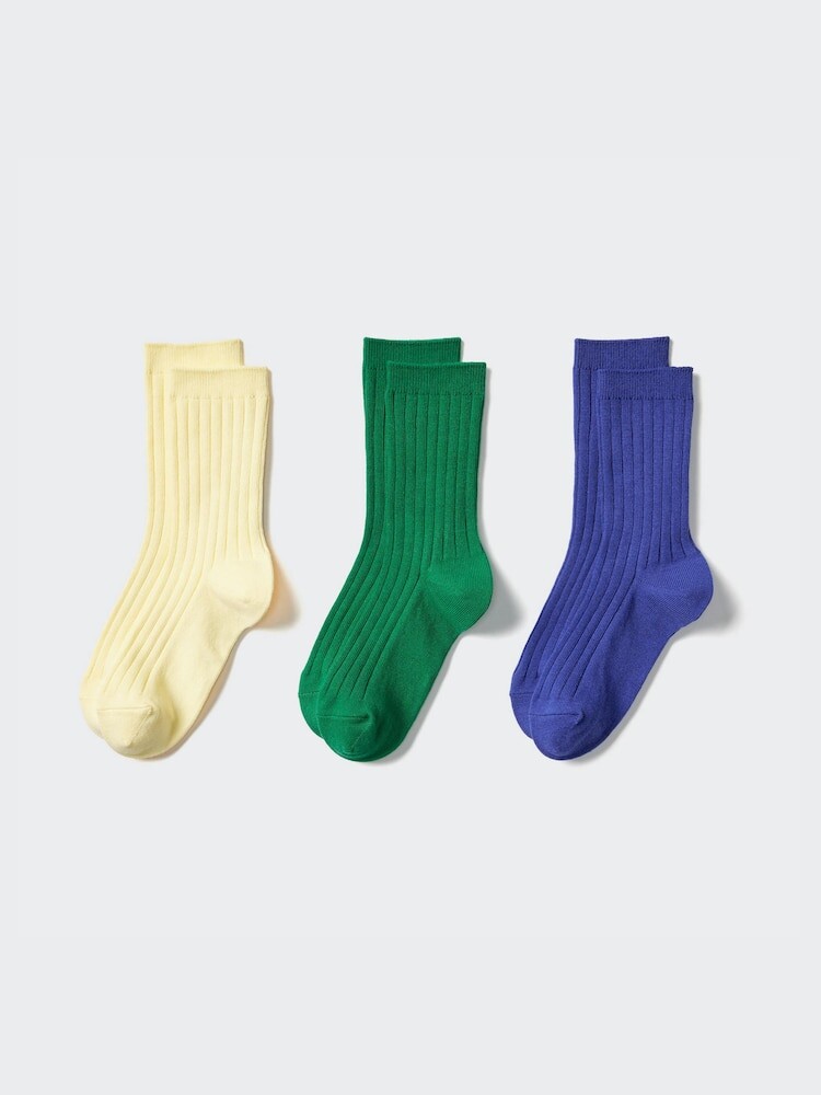 

Носки 3 пары Uniqlo, цвет 55 зеленый