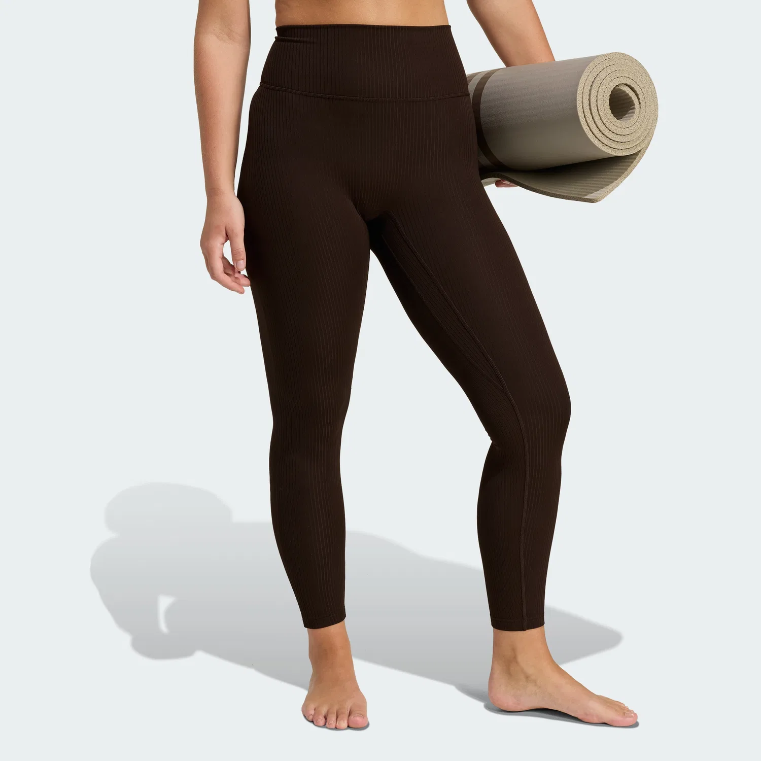 Женские леггинсы All Me Rib 7/8 цвета Aurora Coffee от Adidas