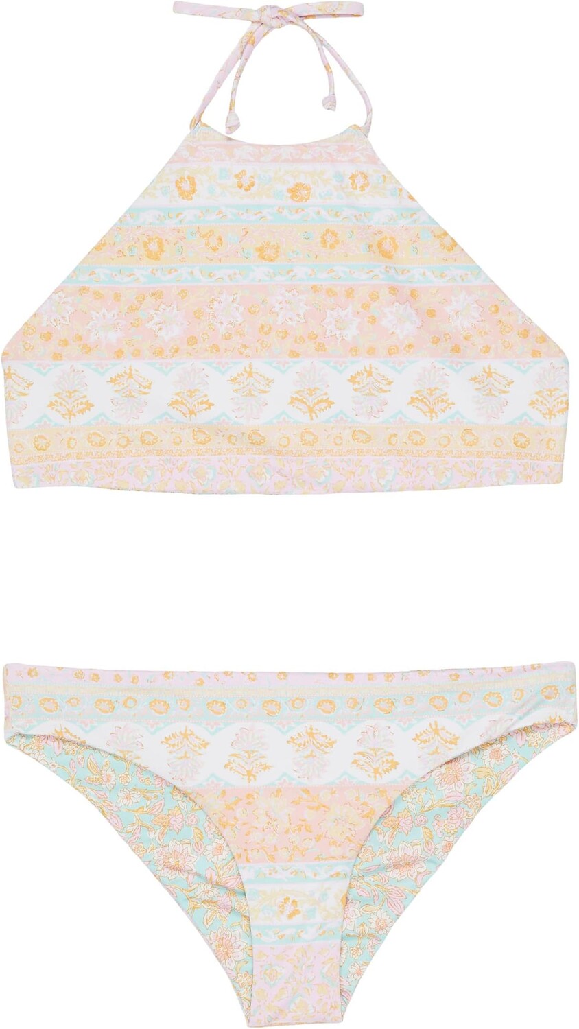 

Купальник Billabong Kids Layered with Love Reversible High Neck Two-Piece Swim Set, разноцветный