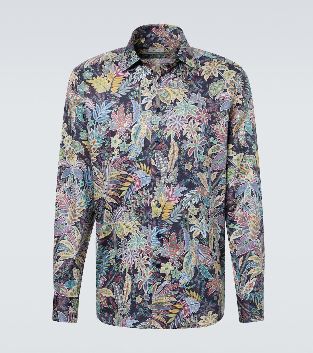 

Рубашка из поплина с узором пейсли Etro, Print on Blue Base