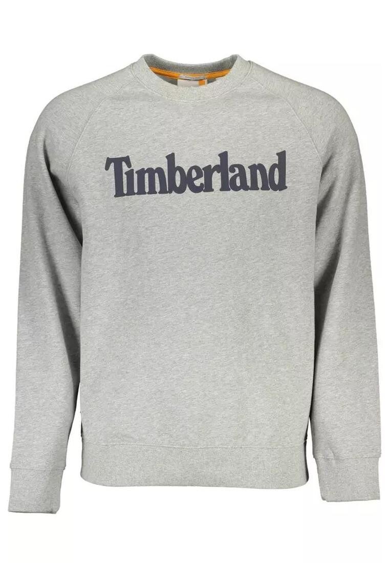 

Свитер с хлопковым логотипом Timberland, серый