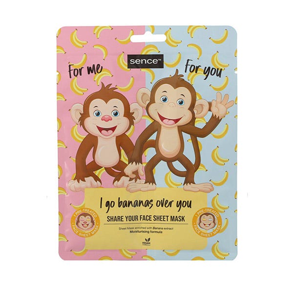 

Двойная маска для лица для пар SENCE I Go Bananas Over You