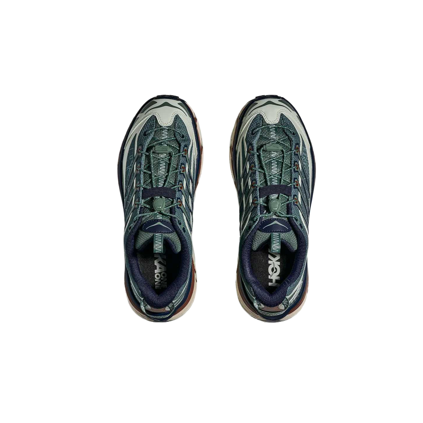 Кроссовки для бега Mafate Three 2 Unisex HOKA ONE ONE, Fern зеленый/синий — фото 4