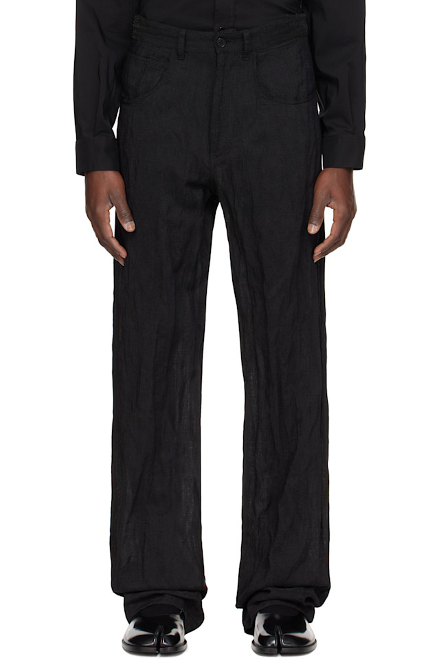 

Брюки с металлизированной нитью Mm6 Maison Margiela, черный