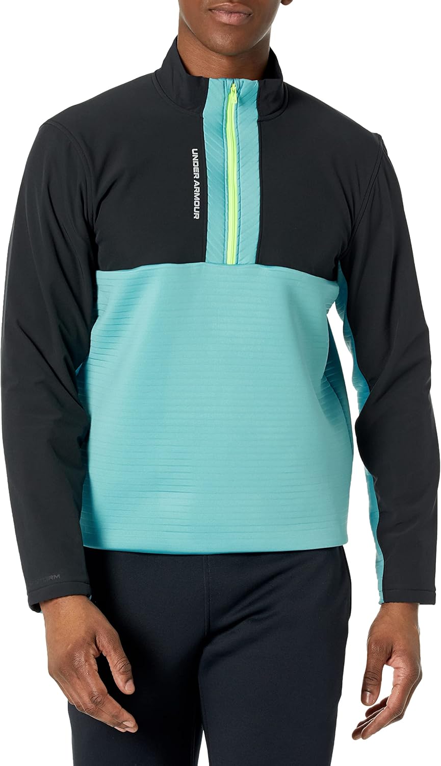 

Under Armour мужская толстовка Storm Daytona с молнией до половины, (002) Black/Still Water/Reflective
