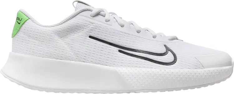 Кроссовки Wmns NikeCourt Vapor Lite 2 HC 'White Poison Green', белый