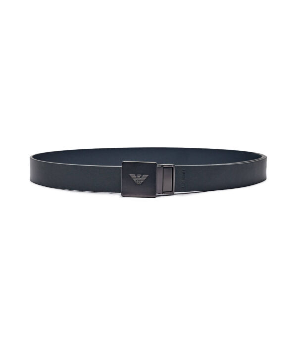 

Ремень двусторонний Emporio Armani кожаный, черный
