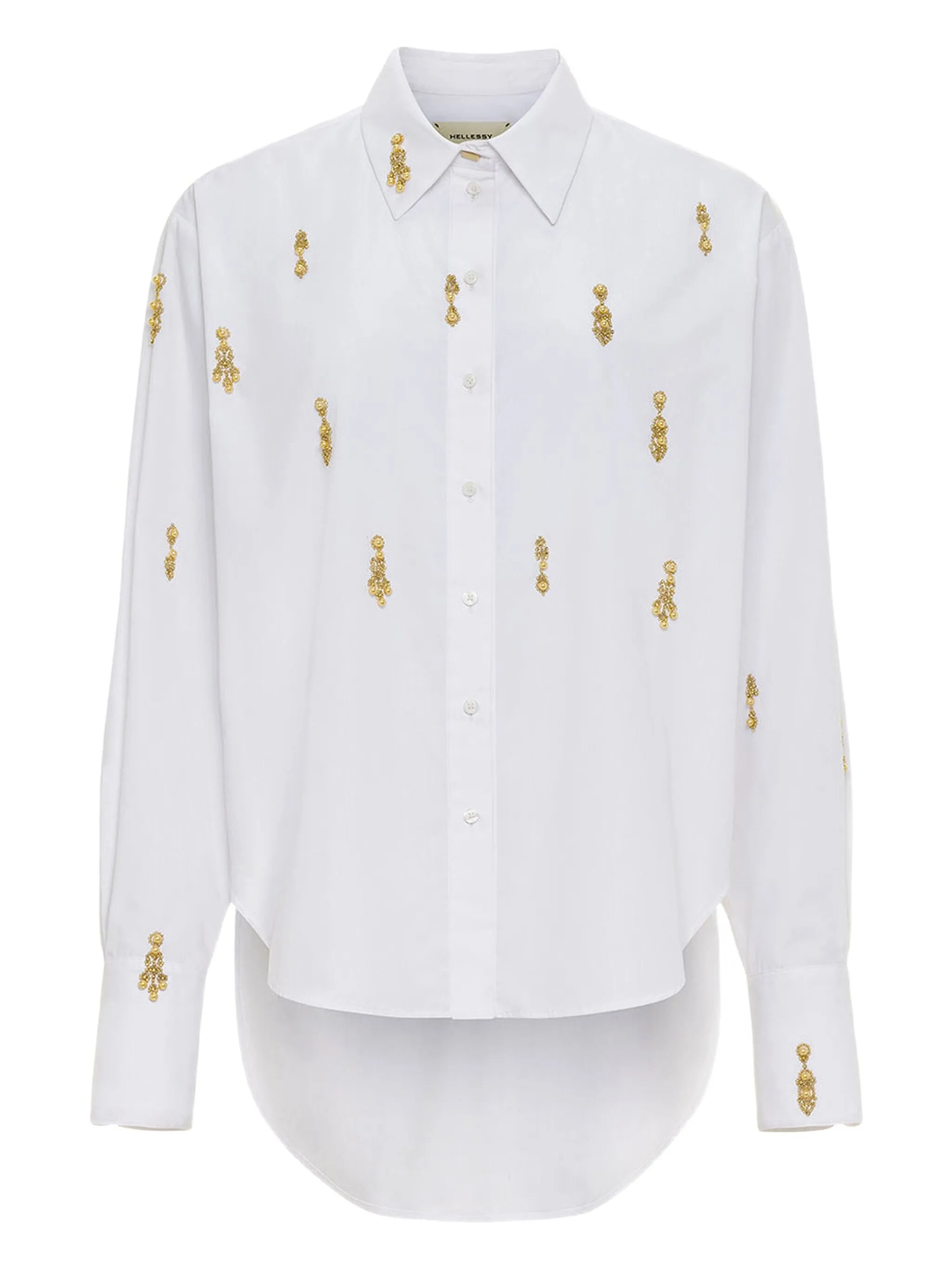 

Декорированная рубашка Lucas Hellessy, белый