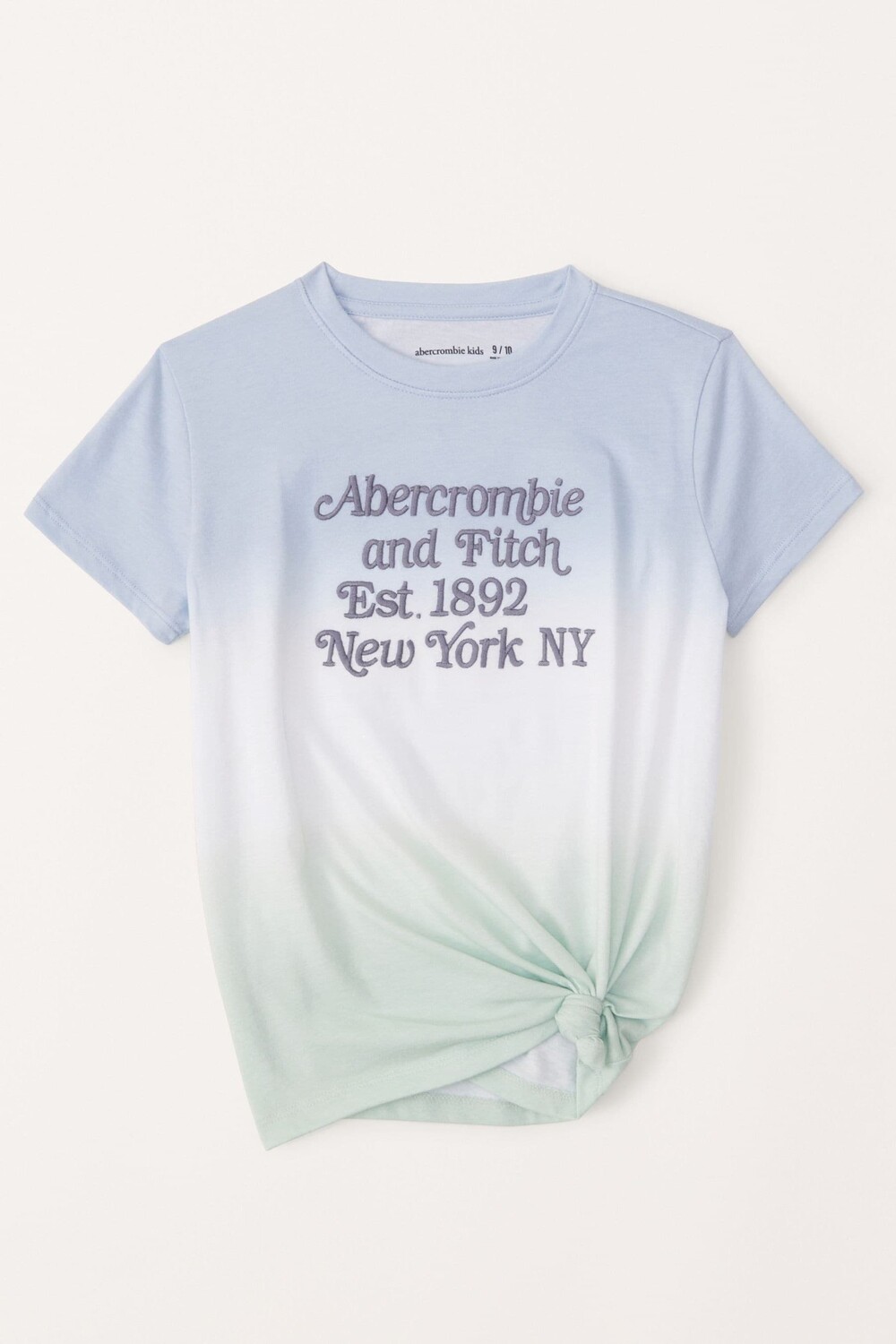 

Футболка с эффектом затенения и графикой логотипа Abercrombie & Fitch, синий