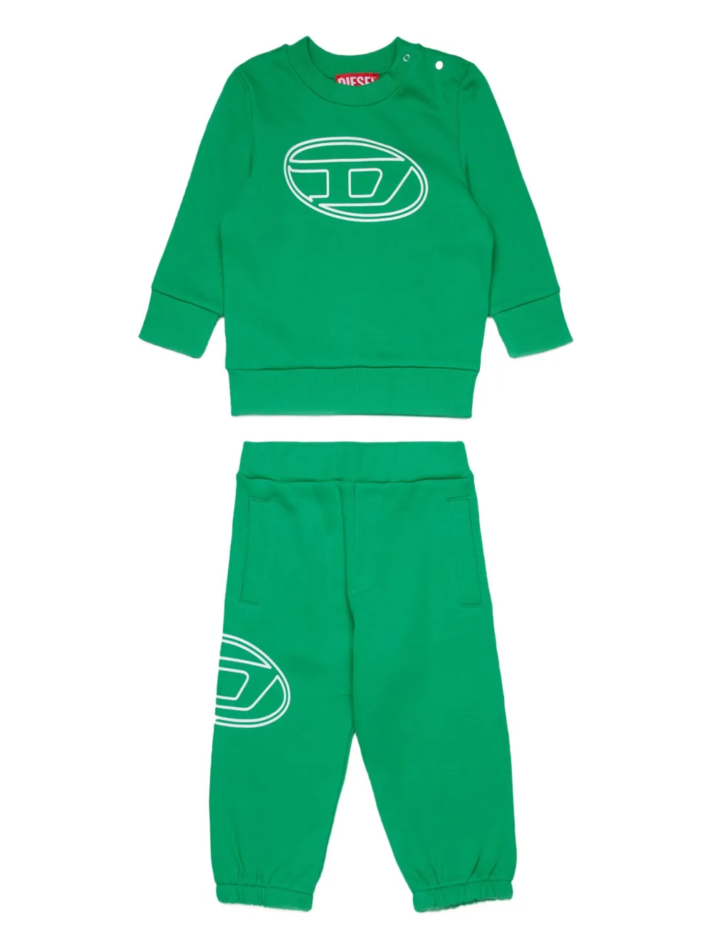 

Спортивный костюм с логотипом Diesel Kids, зеленый