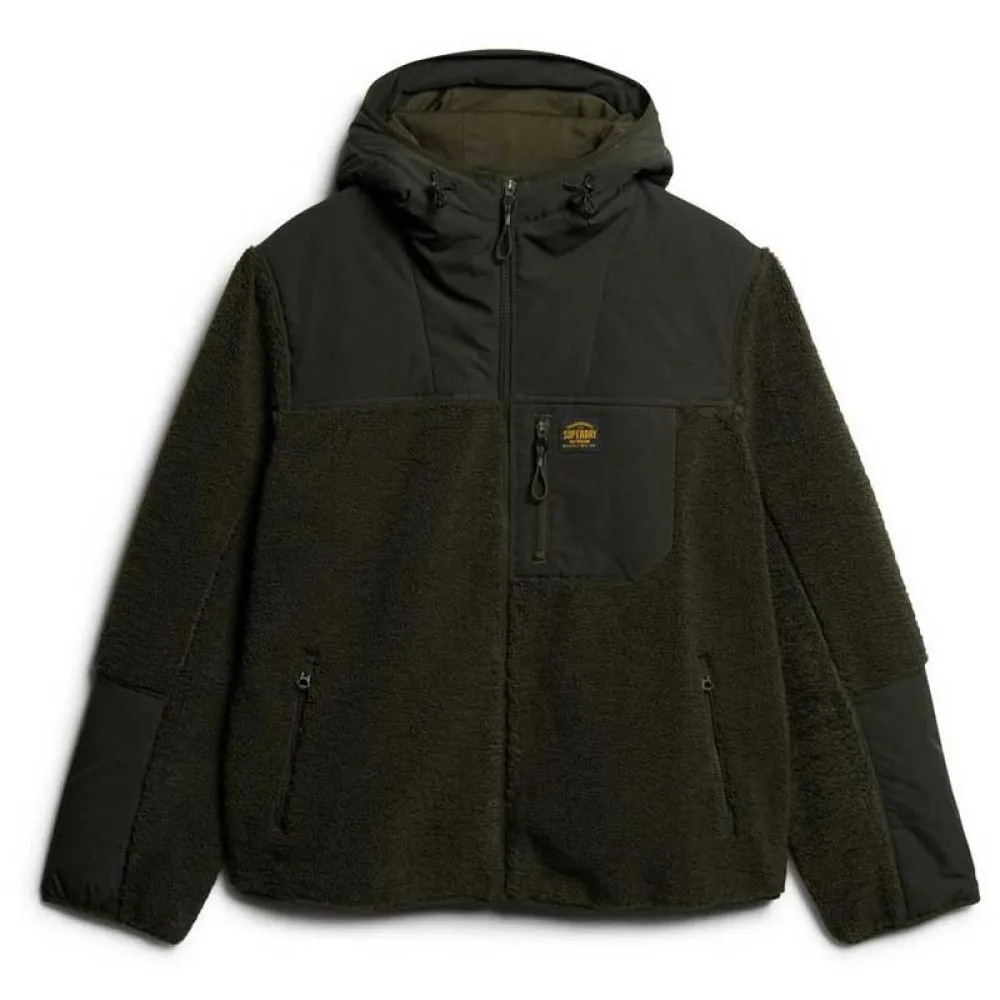 

Куртка Superdry Expedition Borg Hybrid, зеленый