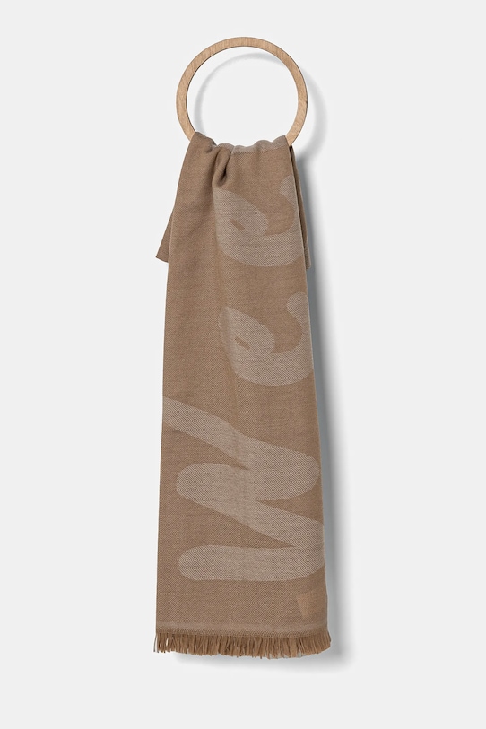 

Шерстяной шарф Weekend Max Mara, бежевый
