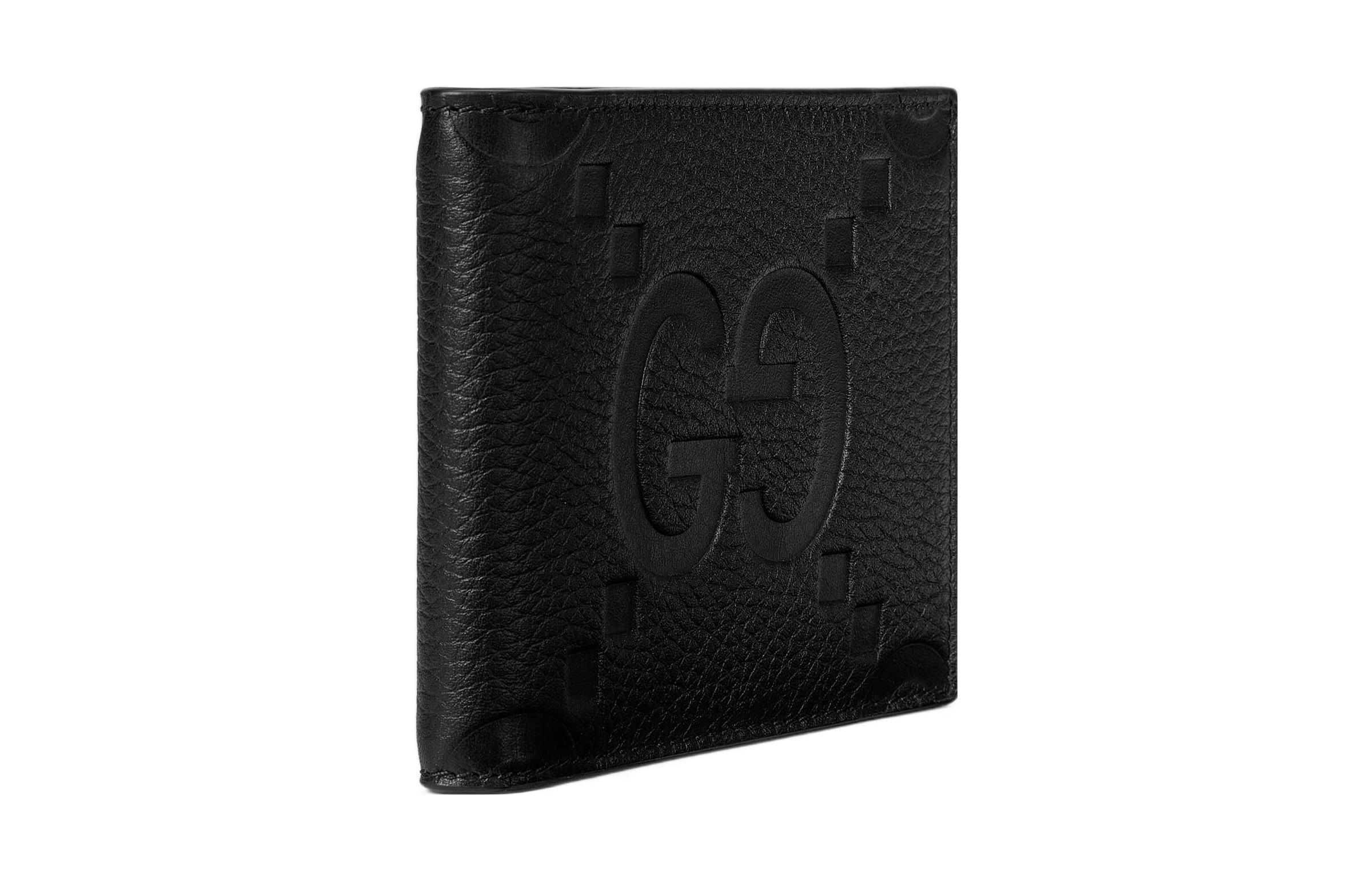 GUCCI Кошелек Jumbo GG Leather мужской black — фото 3