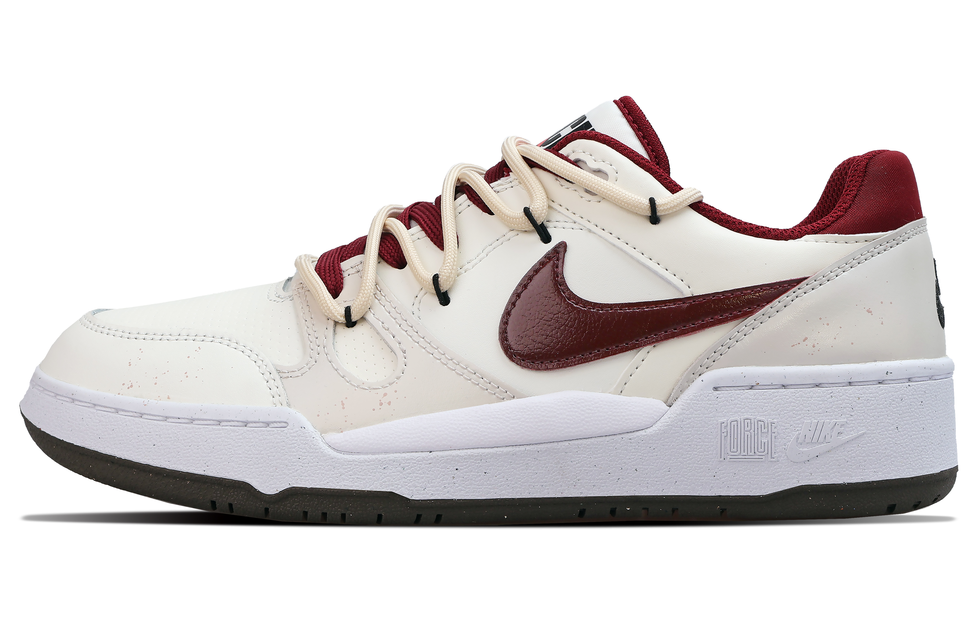 

Nike Кроссовки для скейтбординга Full Force Anti Slip, износостойкие, низкие, мужские, красные, белые