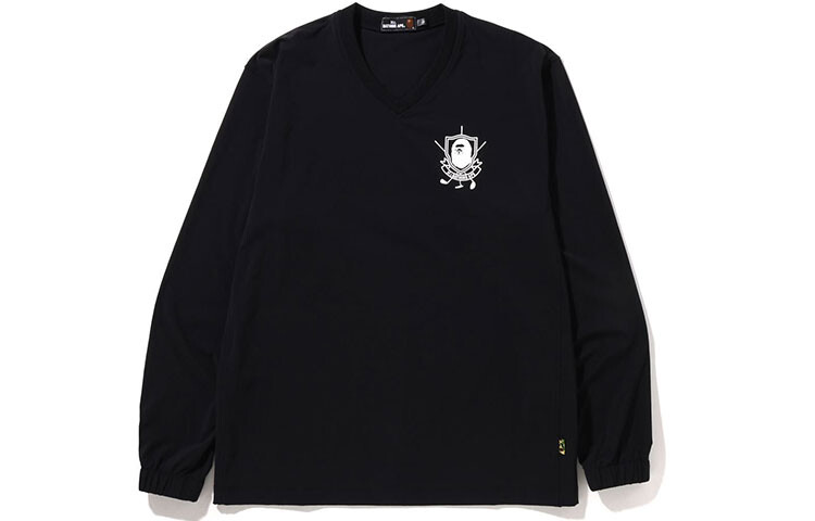 

BAPE Mr. Bathing Ape Golf пуловер ветровка с V-образным вырезом A Bathing Ape, зеленый