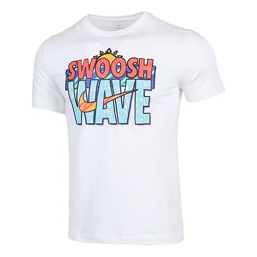 

Футболка logo printing round neck pullover short sleeve white Nike, белый