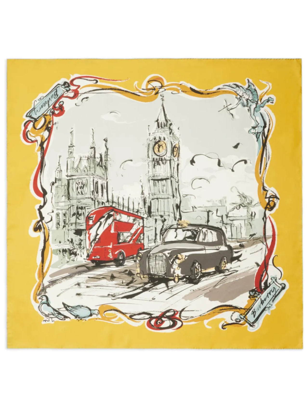 

Burberry шарф Westminster, желтый