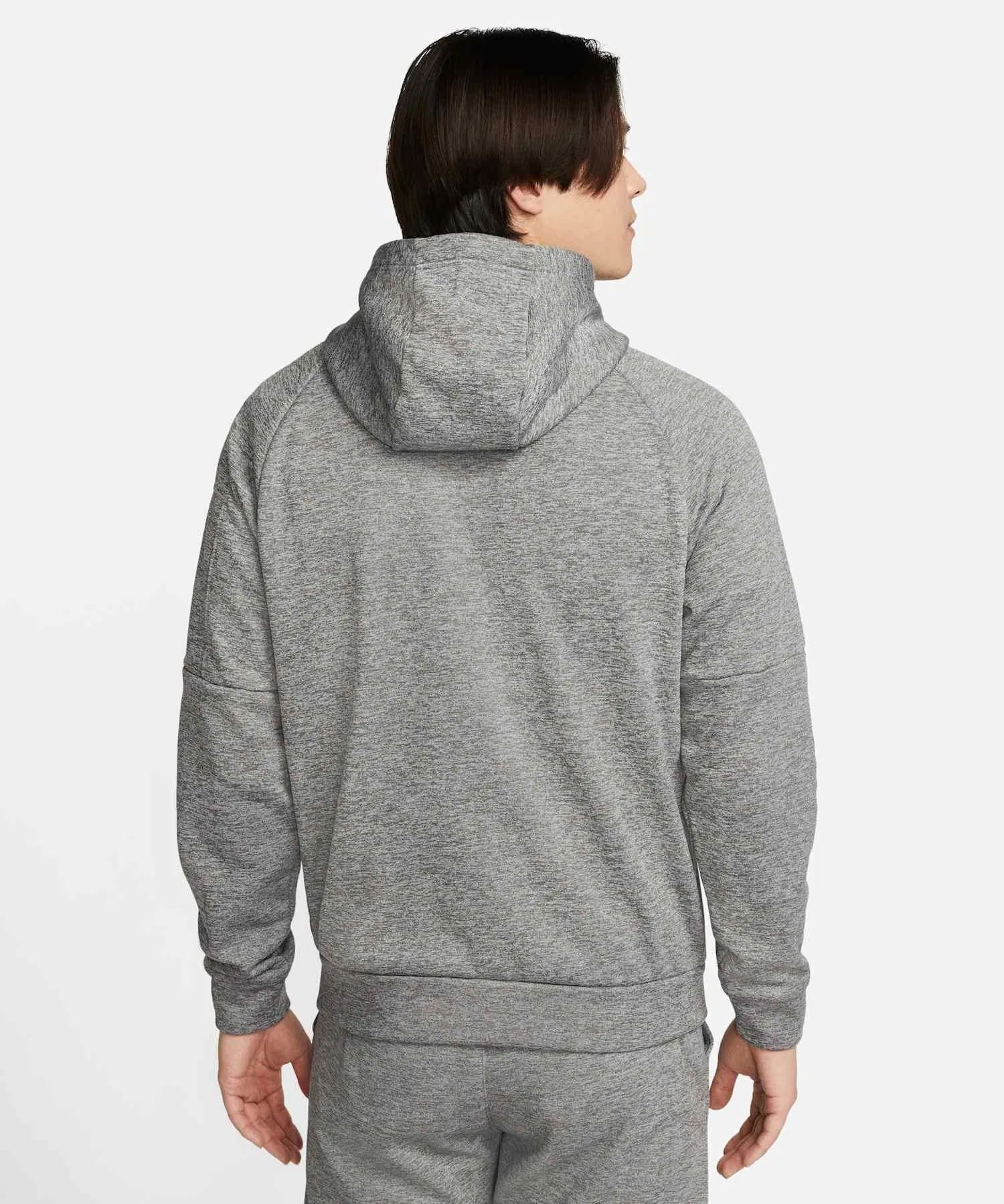 《В наличии комплект》 Мужская спортивная толстовка Nike Therma-FIT на молнии DQ4831-063, темно-серый меланж — фото 3