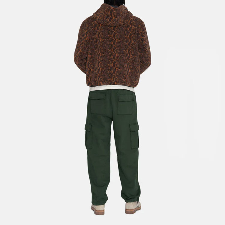 Мужская бархатная куртка Stussy, цвет Brown — фото 4