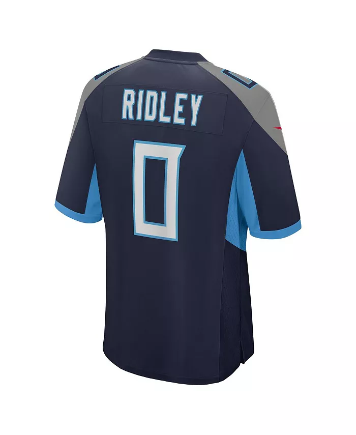 Мужская игровая футболка Calvin Ridley в синем цвете Tennessee Titans Nike — фото 3